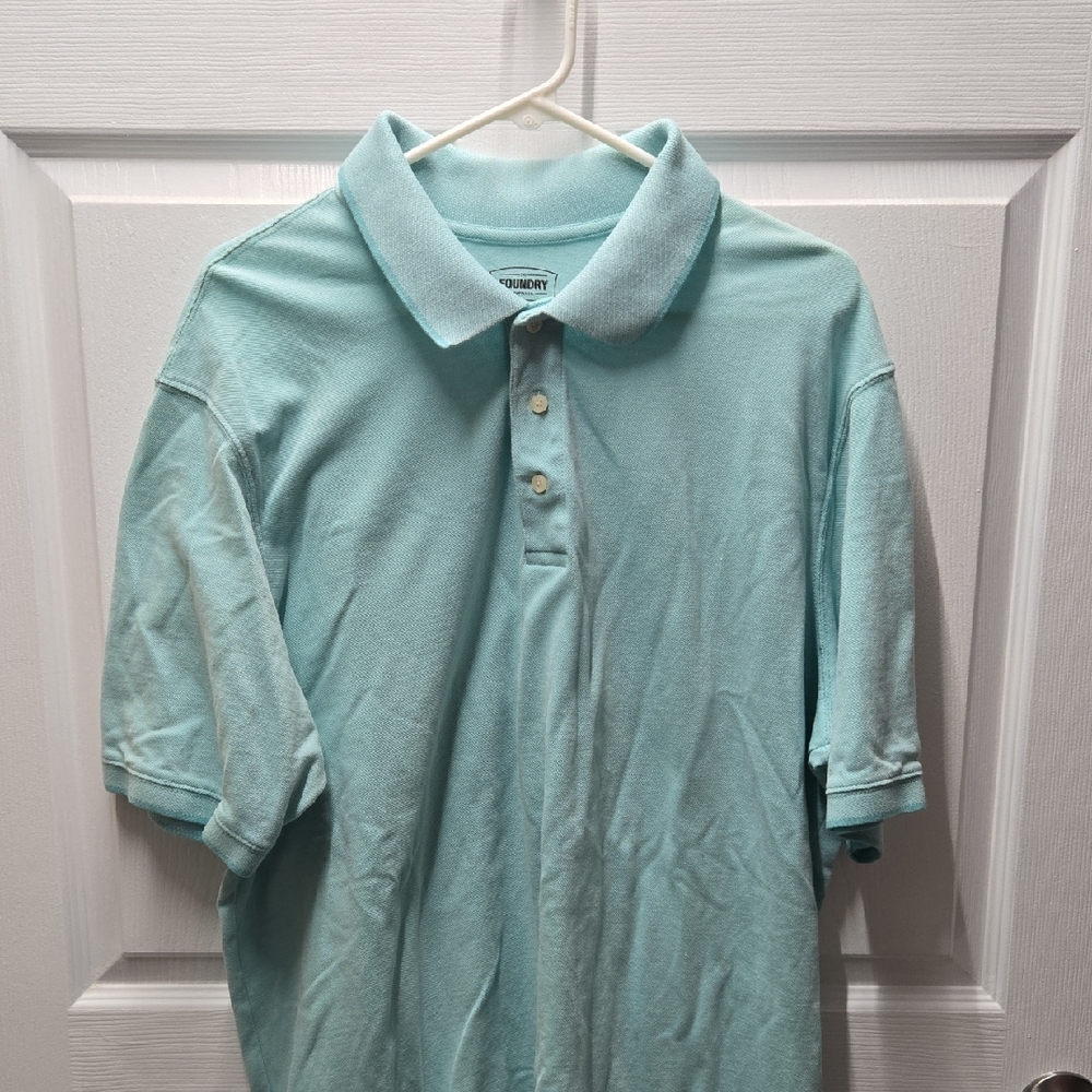 The Foundry Supply Co. Sky Blue Polo